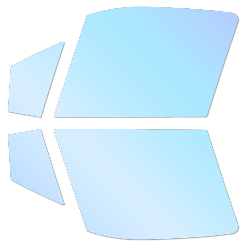 オーロラフィルム (ピュアゴースト88) 遮熱フィルム 透過率88％ トヨタ グランエース GDH303W カット済みカーフィルム フロントドアセット オーロラタイプ ゴーストタイプ ホログラフィック カメレオンフィルム