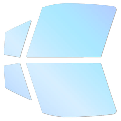 オーロラフィルム (ピュアゴースト88) 遮熱フィルム 透過率88％ トヨタ グランエース GDH303W カット済みカーフィルム フロントドアセット オーロラタイプ ゴーストタイプ ホログラフィック カメレオンフィルム