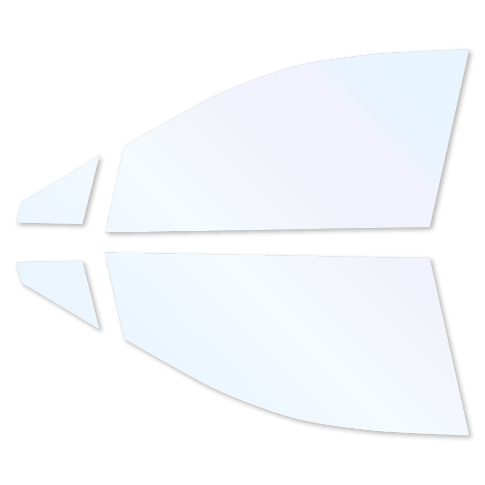 オーロラフィルム (ファインゴースト90) 遮熱フィルム 透過率90% トヨタ ハリアー/ハリアーハイブリッド (80系 MXUA80/MXUA85/AXUH80/AXUH85) カット済みカーフィルム フロントドアセット オーロラタイプ ゴーストタイプ ホログラフィック