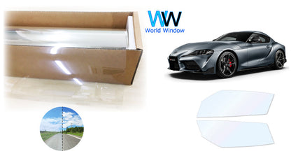 オーロラフィルム (ゴースト2ネオ89) 遮熱フィルム 透過率88.5% トヨタ スープラ (DB22/42/82) カット済みカーフィルム フロントドアセット オーロラタイプ ゴーストタイプ ホログラフィック