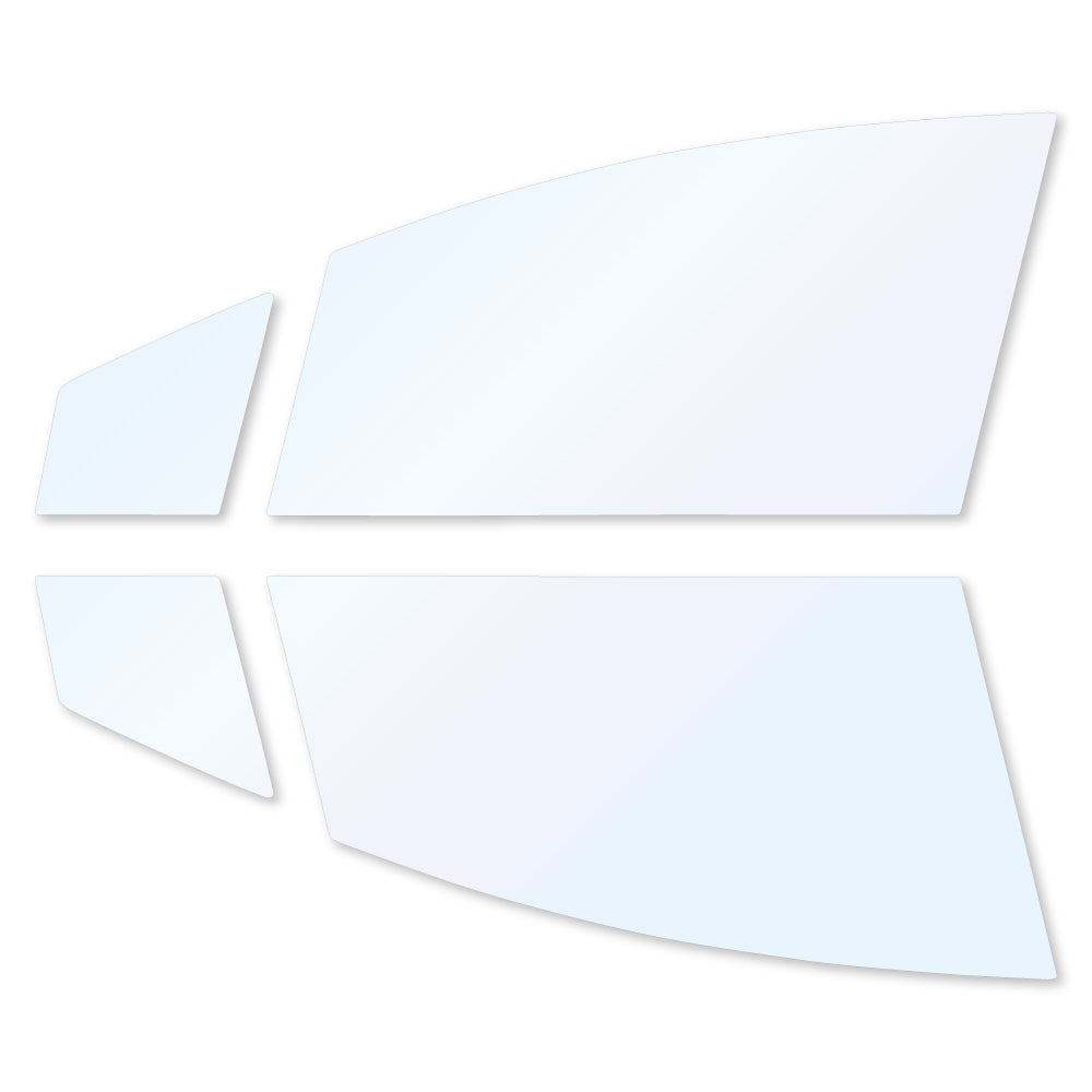 オーロラフィルム (ゴースト2ネオ89) 遮熱フィルム 透過率88.5% トヨタ アクア(AQUA) (MXPK10/11/15/16) カット済みカーフィルム フロントドアセット オーロラタイプ ゴーストタイプ ホログラフィック