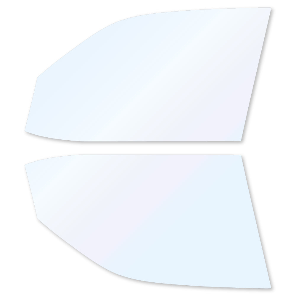 オーロラフィルム (ファインゴースト90) 遮熱フィルム 透過率90% トヨタ ランドクルーザー (ランクル) (300系 FJA300W/FJA300W) カット済みカーフィルム フロントドアセット オーロラタイプ ゴーストタイプ ホログラフィック