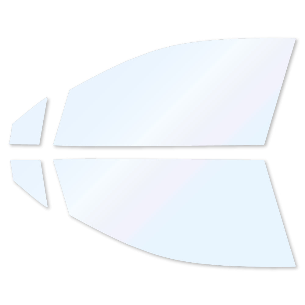 オーロラフィルム (ファインゴースト90) 遮熱フィルム 透過率90% トヨタ カローラクロス (ZSG10/ZVG11/ZVG15) カット済みカーフィルム フロントドアセット オーロラタイプ ゴーストタイプ ホログラフィック