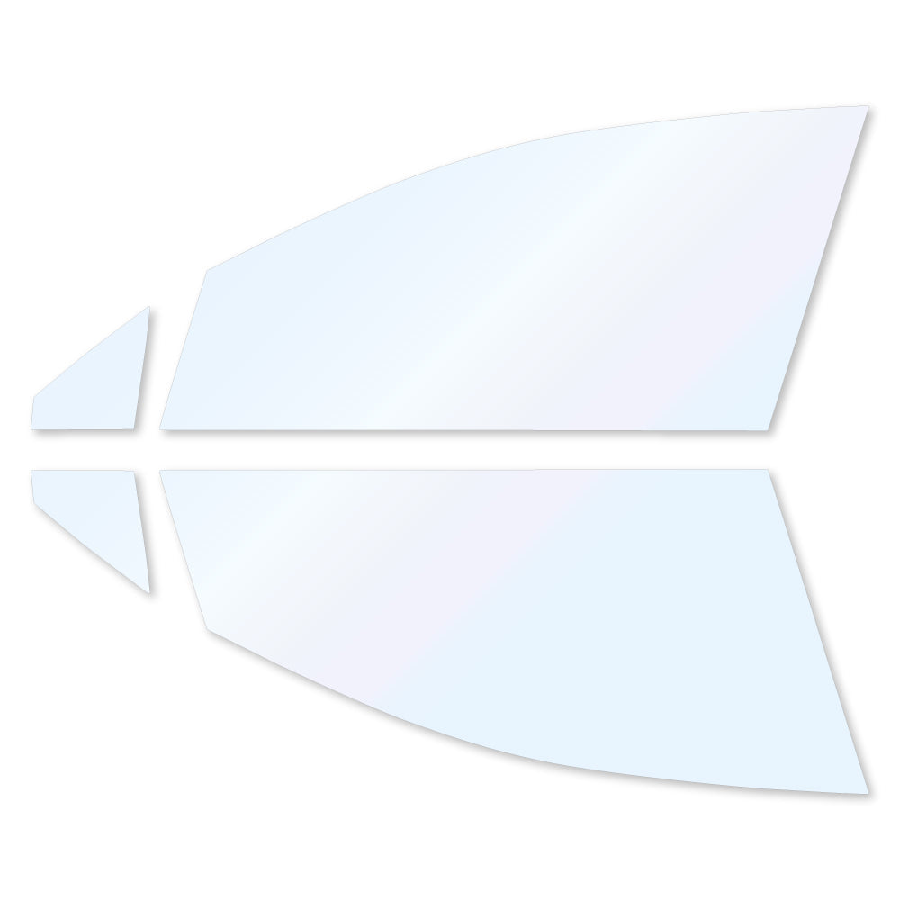 オーロラフィルム (ファインゴースト90) 遮熱フィルム 透過率90% トヨタ レクサス(LEXUS) NX (20系 TAZA25/AAZA20/AAZH20/AAZA25/AAZH25) カット済みカーフィルム フロントドアセット オーロラタイプ ゴーストタイプ ホログラフィック