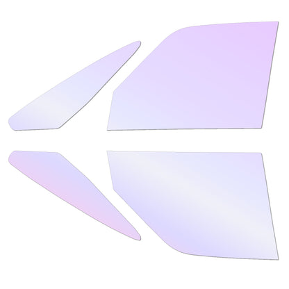 オーロラフィルム (グロウゴースト91) 遮熱フィルム 透過率90% トヨタ ノア(NOAH) (90系 ZWR90W/ZWR95W/MZRA90W/MZRA95W) カット済みカーフィルム フロントドアセット オーロラタイプ ゴーストタイプ ホログラフィック カメレオンフィルム