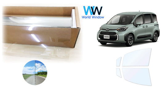 オーロラフィルム (ゴースト2ネオ89) 遮熱フィルム 透過率88.5% トヨタ シエンタ (MXPC10G/MXPL10G/MXPL15G) カット済みカーフィルム フロントドアセット オーロラタイプ ゴーストタイプ ホログラフィック