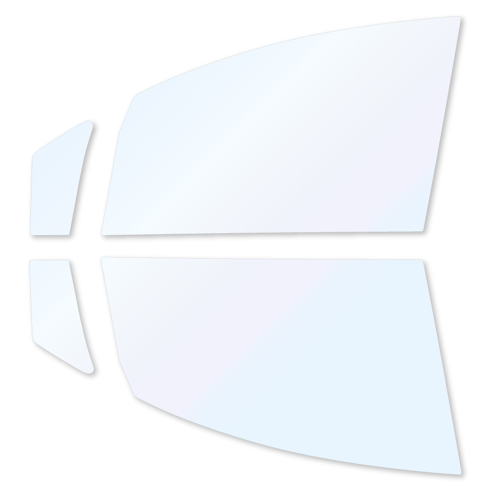 オーロラフィルム (ファインゴースト90) 遮熱フィルム 透過率90% トヨタ シエンタ (MXPC10G/MXPL10G/MXPL15G) カット済みカーフィルム フロントドアセット オーロラタイプ ゴーストタイプ ホログラフィック