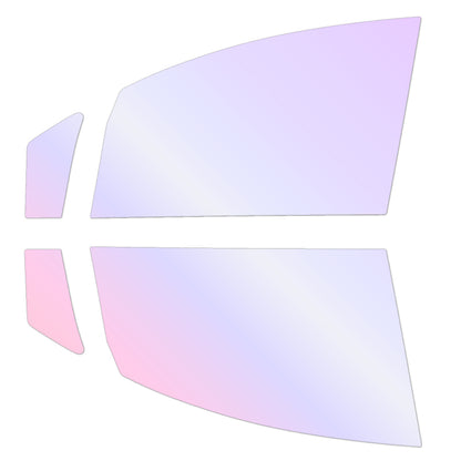 オーロラフィルム (グロウゴースト91) 遮熱フィルム 透過率90% トヨタ シエンタ (MXPC10G/MXPL10G/MXPL15G) カット済みカーフィルム フロントドアセット オーロラタイプ ゴーストタイプ ホログラフィック カメレオンフィルム