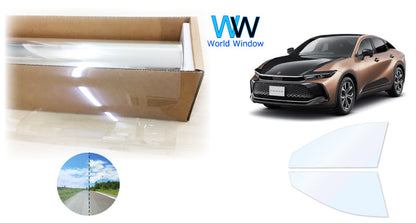 オーロラフィルム (ゴースト2ネオ89) 遮熱フィルム 透過率88.5% トヨタ クラウンクロスオーバー (AZSH35/TZSH35)  カット済みカーフィルム フロントドアセット オーロラタイプ ゴーストタイプ ホログラフィック