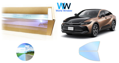 オーロラフィルム (ピュアゴースト88) 遮熱フィルム 透過率88％ トヨタ クラウンクロスオーバー (AZSH35/TZSH35) カット済みカーフィルム フロントドアセット オーロラタイプ ゴーストタイプ ホログラフィック カメレオンフィルム