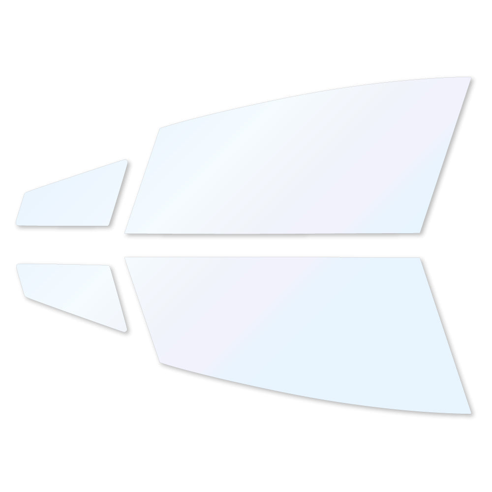 オーロラフィルム (ゴースト2ネオ89) 遮熱フィルム 透過率88.5% トヨタ プリウス (60系 ZVW60/ZVW65/MXWH60/MXWH65) カット済みカーフィルム フロントドアセット オーロラタイプ ゴーストタイプ ホログラフィック