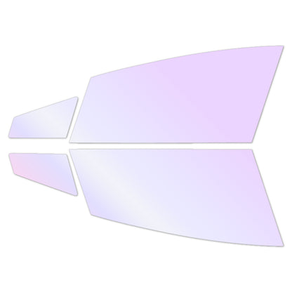 オーロラフィルム (グロウゴースト91) 遮熱フィルム 透過率90% トヨタ プリウス (60系 ZVW60/ZVW65/MXWH60/MXWH65) カット済みカーフィルム フロントドアセット オーロラタイプ ゴーストタイプ ホログラフィック カメレオンフィルム