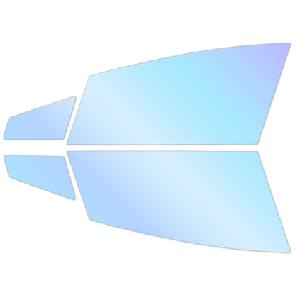 オーロラフィルム (ピュアゴースト88) 遮熱フィルム 透過率88％ トヨタ プリウス (60系 ZVW60/ZVW65/MXWH60/MXWH65) カット済みカーフィルム フロントドアセット オーロラタイプ ゴーストタイプ ホログラフィック カメレオンフィルム