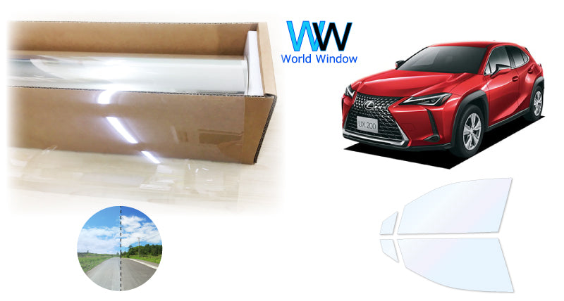 オーロラフィルム (ゴースト2ネオ89) 遮熱フィルム 透過率88.5% トヨタ レクサス UX (MZAA10/MZAH10/MZAH15/KMA10) カット済みカーフィルム フロントドアセット オーロラタイプ ゴーストタイプ ホログラフィック