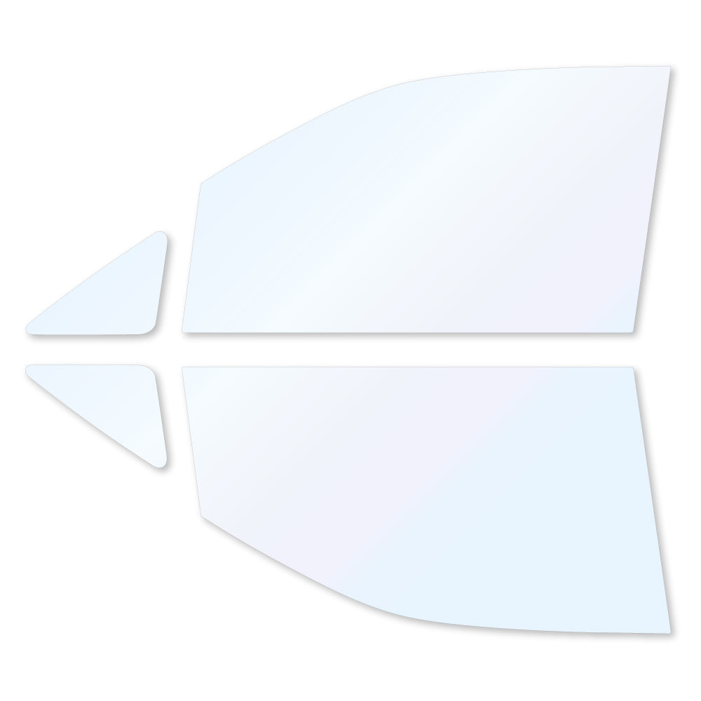 オーロラフィルム (ゴースト2ネオ89) 遮熱フィルム 透過率88.5% ニッサン セレナ (VNC24/VC24/PNC24/PC24/TNC24/TC24/RC24) カット済みカーフィルム フロントドアセット オーロラタイプ ゴーストタイプ ホログラフィック