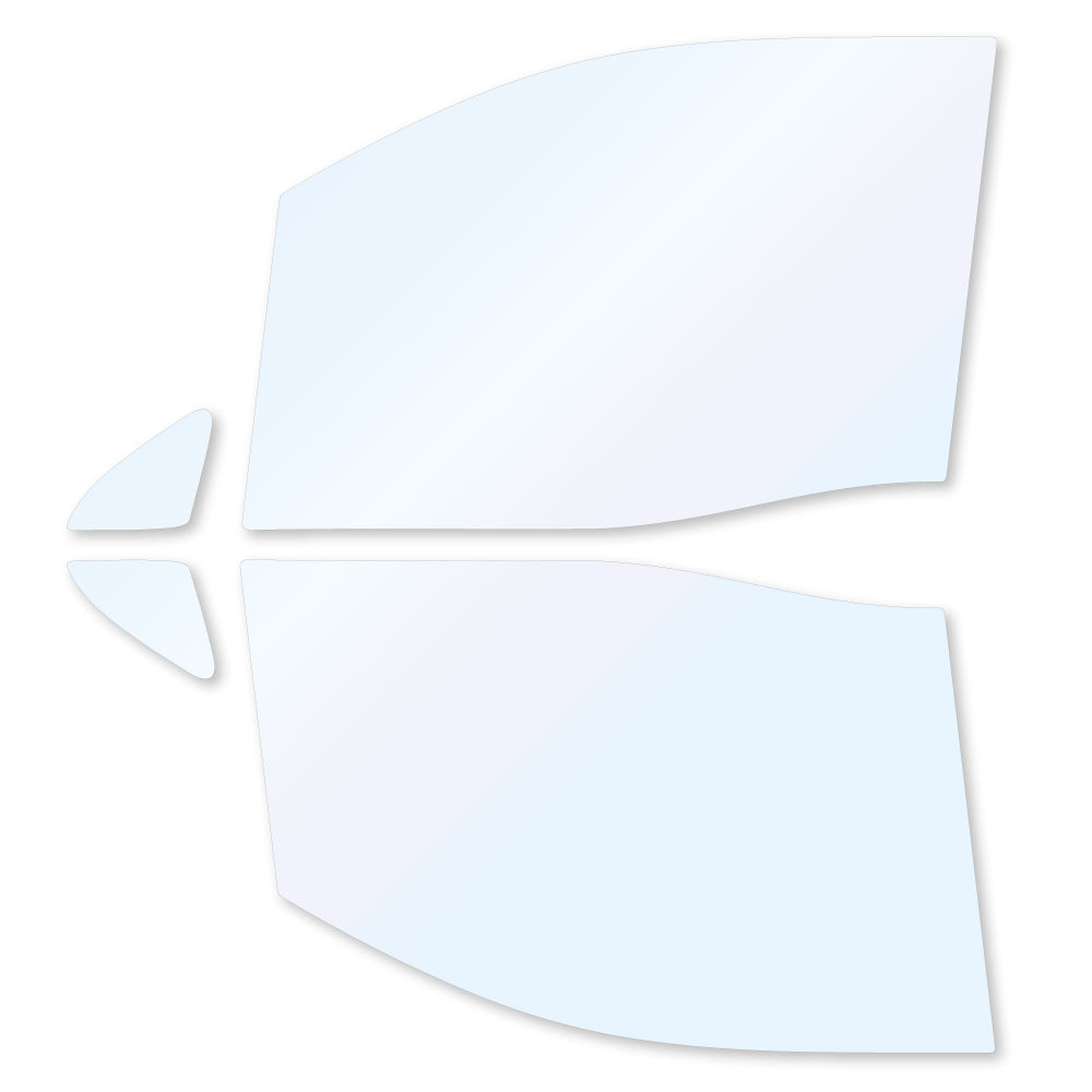 オーロラフィルム (ゴースト2ネオ89) 遮熱フィルム 透過率88.5% ニッサン セレナ (NC25/C25/CNC25/CC25) カット済みカーフィルム フロントドアセット オーロラタイプ ゴーストタイプ ホログラフィック