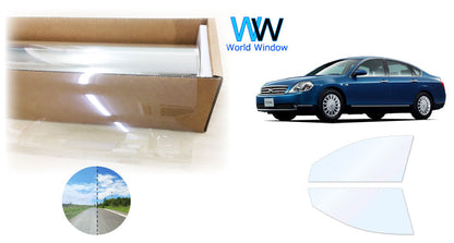 オーロラフィルム (ゴースト2ネオ89) 遮熱フィルム 透過率88.5% ニッサン ティアナ (TNJ31/PJ31/J31)  カット済みカーフィルム フロントドアセット オーロラタイプ ゴーストタイプ ホログラフィック