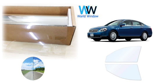 オーロラフィルム (ゴースト2ネオ89) 遮熱フィルム 透過率88.5% ニッサン ティアナ (TNJ31/PJ31/J31)  カット済みカーフィルム フロントドアセット オーロラタイプ ゴーストタイプ ホログラフィック