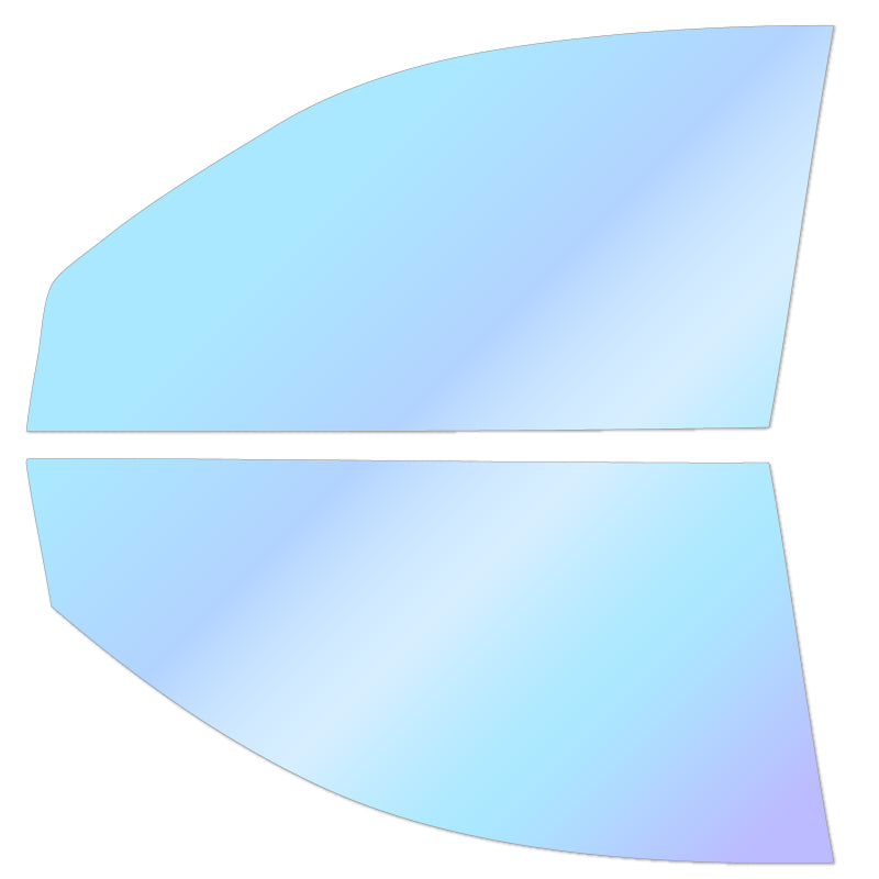 オーロラフィルム (ピュアゴースト88) 遮熱フィルム 透過率88％ ニッサン マーチ (K12/AK12/BK12/BNK12/YK12) カット済みカーフィルム フロントドアセット オーロラタイプ ゴーストタイプ ホログラフィック カメレオンフィルム