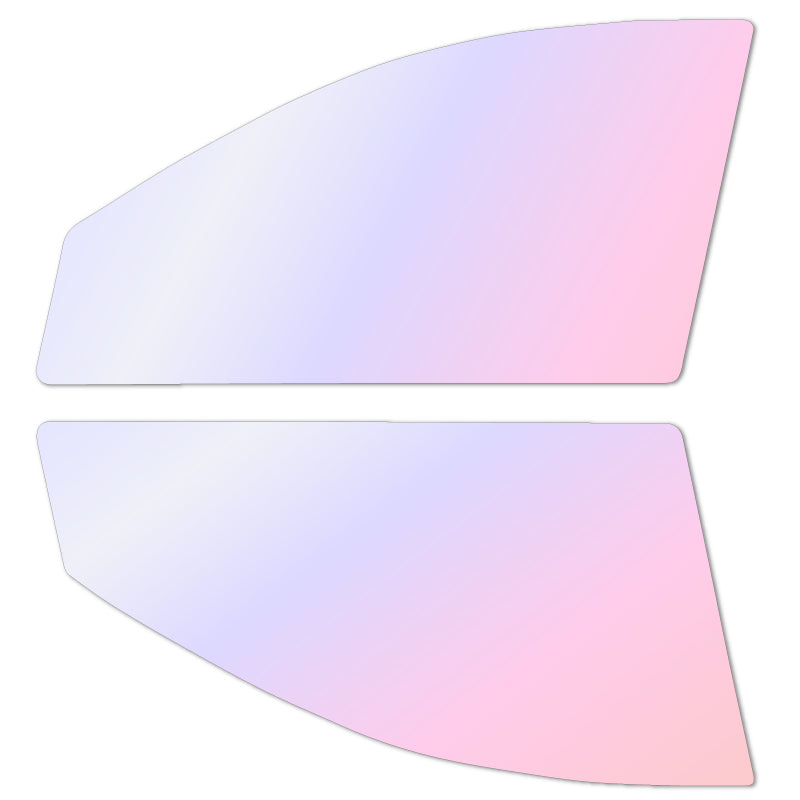 オーロラフィルム (グロウゴースト91) 遮熱フィルム 透過率90% ニッサン マーチ (K13/NK13) カット済みカーフィルム フロントドアセット オーロラタイプ ゴーストタイプ ホログラフィック カメレオンフィルム