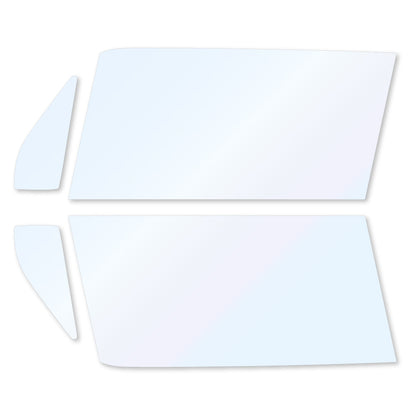 オーロラフィルム (ゴースト2ネオ89) 遮熱フィルム 透過率88.5%  ニッサン モコ (MG33S) カット済みカーフィルム フロントドアセット オーロラタイプ ゴーストタイプ ホログラフィック