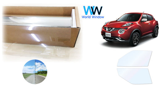 オーロラフィルム (ゴースト2ネオ89) 遮熱フィルム 透過率88.5%  ニッサン ジューク(JUKE) (YF15/NF15/F15)  カット済みカーフィルム フロントドアセット オーロラタイプ ゴーストタイプ ホログラフィック