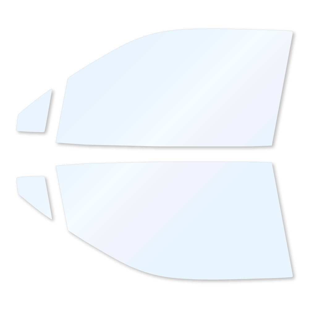 オーロラフィルム (ゴースト2ネオ89) 遮熱フィルム 透過率88.5% ニッサン サクラ (B6AW) カット済みカーフィルム フロントドアセット オーロラタイプ ゴーストタイプ ホログラフィック