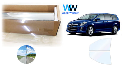 オーロラフィルム (ゴースト2ネオ89) 遮熱フィルム 透過率88.5% マツダ MPV (LWEW/LW5W/LWFW/LW3W) カット済みカーフィルム フロントドアセット オーロラタイプ ゴーストタイプ ホログラフィック