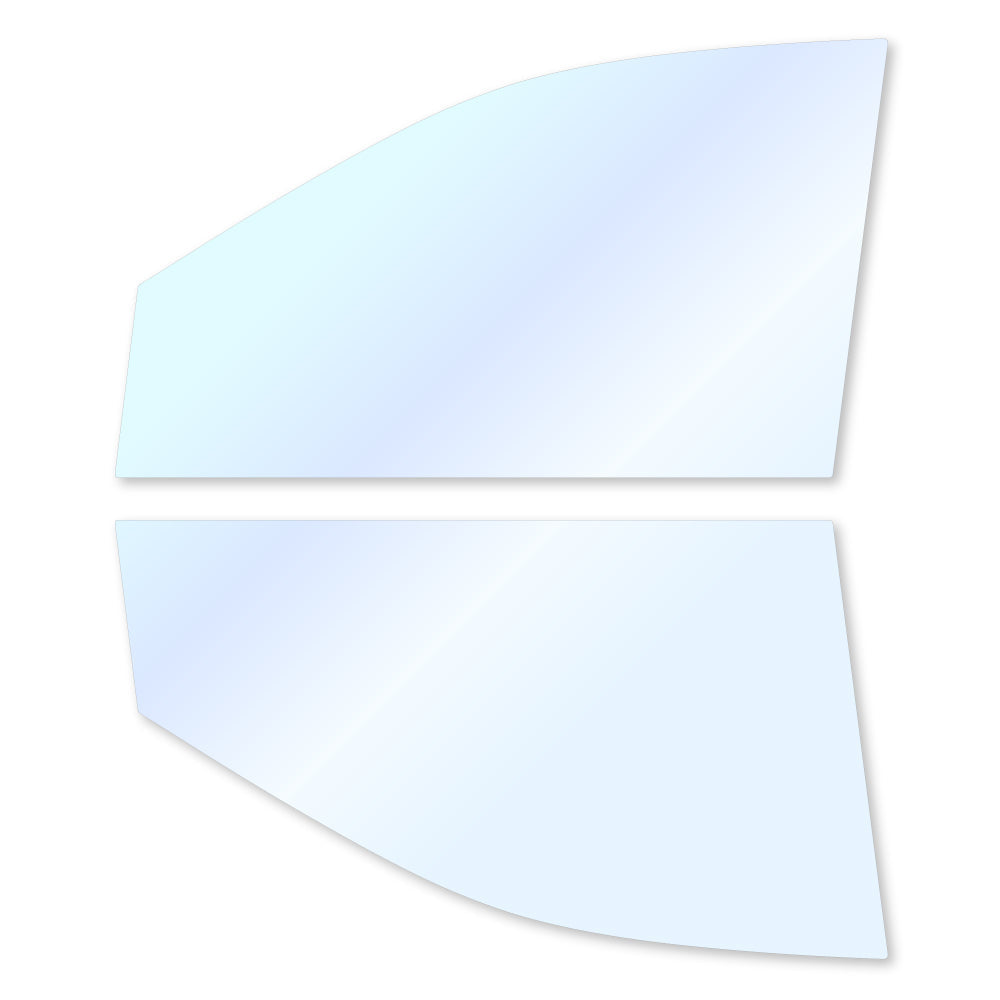 オーロラフィルム (アイスブルー91) 遮熱フィルム 透過率90.5% マツダ MPV (LWEW/LW5W/LWFW/LW3W) カット済みカーフィルム フロントドアセット オーロラタイプ ゴーストタイプ ホログラフィック