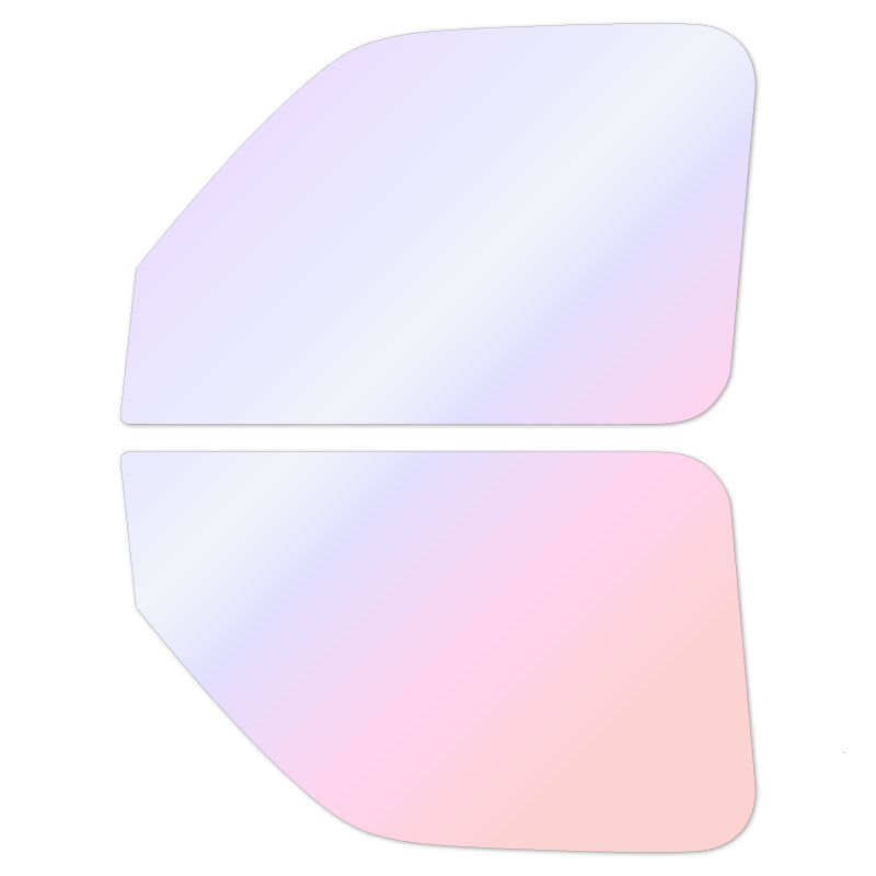 オーロラフィルム (グロウゴースト91) 遮熱フィルム 透過率90% マツダ スクラムワゴン (DG52V/DG52W/DH52V/DG62V/DG62W) カット済みカーフィルム フロントドアセット オーロラタイプ ゴーストタイプ ホログラフィック カメレオンフィルム