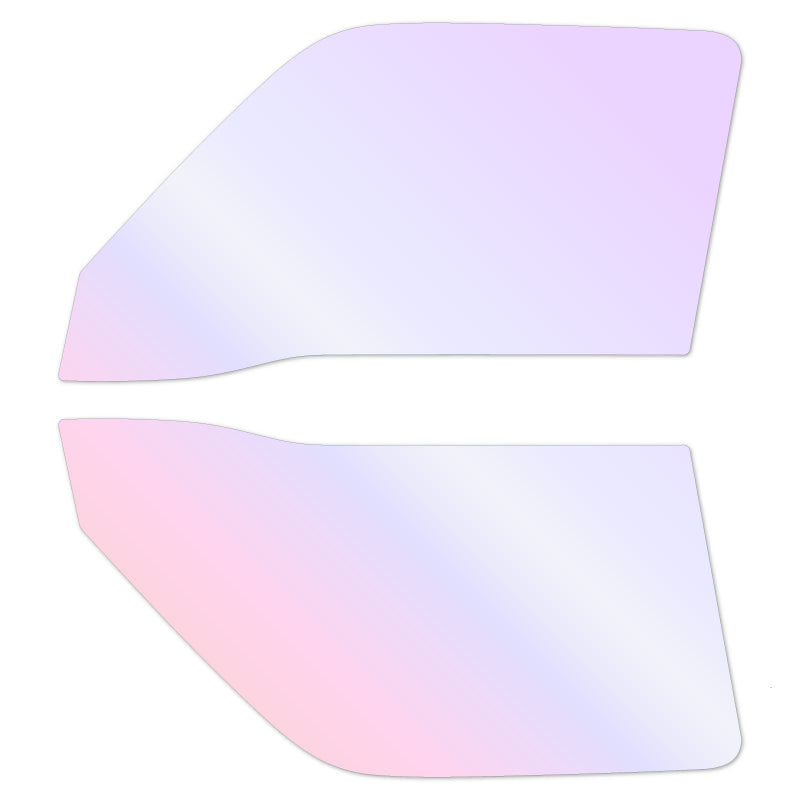 オーロラフィルム (グロウゴースト91) 遮熱フィルム 透過率90% マツダ スクラム (DL51V/DM51V) カット済みカーフィルム フロントドアセット オーロラタイプ ゴーストタイプ ホログラフィック カメレオンフィルム