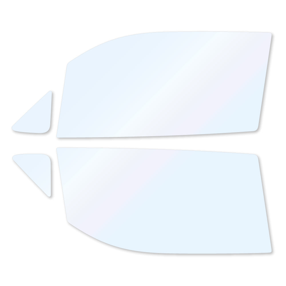 オーロラフィルム (ファインゴースト90) 遮熱フィルム 透過率90%  マツダ フレア (MJ55S) カット済みカーフィルム フロントドアセット オーロラタイプ ゴーストタイプ ホログラフィック