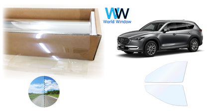 オーロラフィルム (ゴースト2ネオ89) 遮熱フィルム 透過率88.5%  マツダ CX-8 (KG2P/KG5P) カット済みカーフィルム フロントドアセット オーロラタイプ ゴーストタイプ ホログラフィック