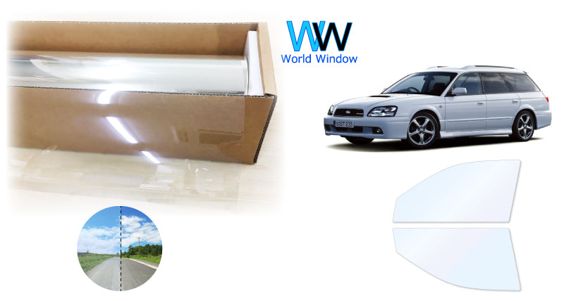 オーロラフィルム (ゴースト2ネオ89) 遮熱フィルム 透過率88.5%  スバル レガシィ ワゴン (BH5/BH9/BHC/BHE)  カット済みカーフィルム フロントドアセット オーロラタイプ ゴーストタイプ ホログラフィック