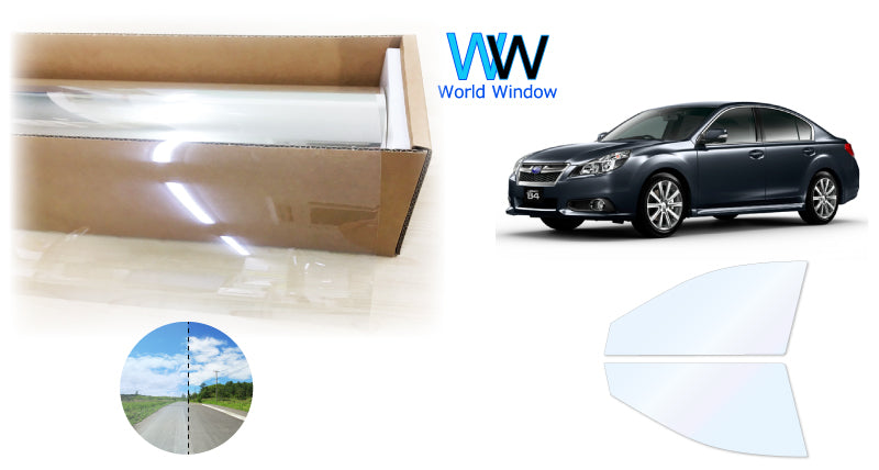 オーロラフィルム (ゴースト2ネオ89) 遮熱フィルム 透過率88.5%  スバル レガシィB4 4ドア (BM9) カット済みカーフィルム フロントドアセット オーロラタイプ ゴーストタイプ ホログラフィック