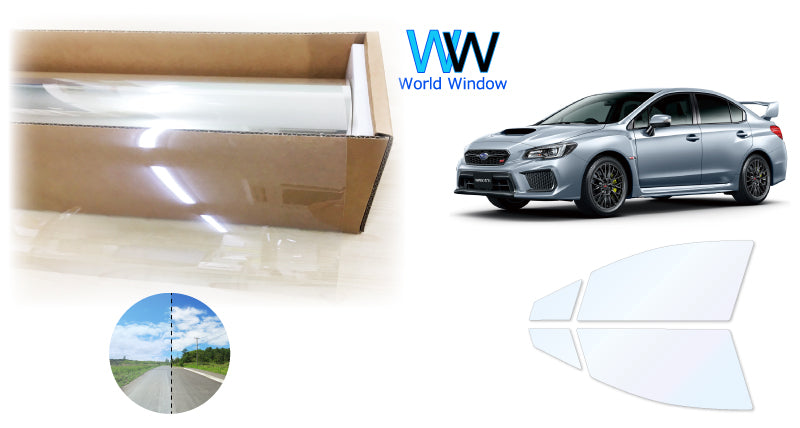 オーロラフィルム (ゴースト2ネオ89) 遮熱フィルム 透過率88.5%  スバル WRX STI (VAG/VAB)  カット済みカーフィルム フロントドアセット オーロラタイプ ゴーストタイプ ホログラフィック