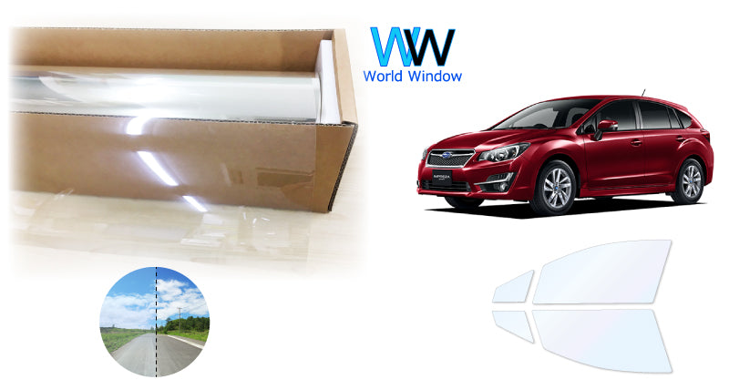 オーロラフィルム (ゴースト2ネオ89) 遮熱フィルム 透過率88.5%  スバル インプレッサ スポーツ (GP2/GP3/GP6/GP7/GPE) カット済みカーフィルム フロントドアセット オーロラタイプ ゴーストタイプ ホログラフィック