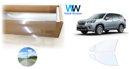 オーロラフィルム (ファインゴースト90) 遮熱フィルム 透過率90%  スバル フォレスター SK9/SKE  カット済みカーフィルム フロントドアセット オーロラタイプ ゴーストタイプ ホログラフィック