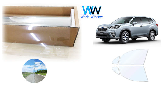 オーロラフィルム (ファインゴースト90) 遮熱フィルム 透過率90%  スバル フォレスター SK9/SKE  カット済みカーフィルム フロントドアセット オーロラタイプ ゴーストタイプ ホログラフィック