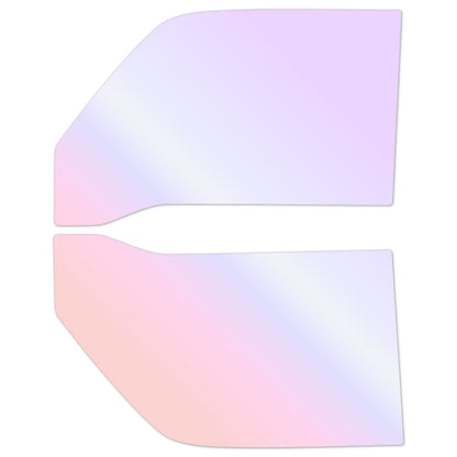 オーロラフィルム (グロウゴースト91) 遮熱フィルム 透過率90%  スズキ エブリイ 前期 (DA41V/DA51V/DA71V/DB41V/DB51V/DB71V) カット済みカーフィルム フロントドアセット オーロラタイプ ゴーストタイプ ホログラフィック カメレオンフィルム