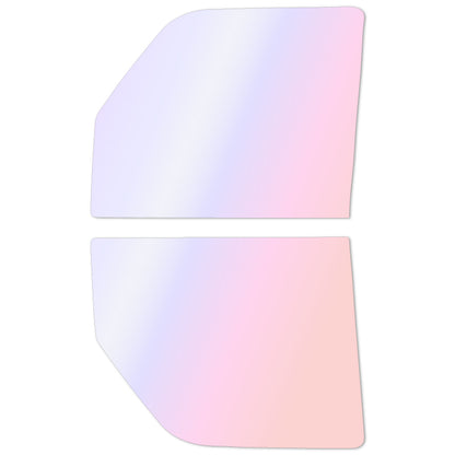 オーロラフィルム (グロウゴースト91) 遮熱フィルム 透過率90%  スズキ エブリイバン (DA64V) カット済みカーフィルム フロントドアセット オーロラタイプ ゴーストタイプ ホログラフィック カメレオンフィルム