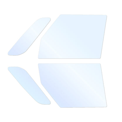 オーロラフィルム (アイスブルー91) 遮熱フィルム 透過率90.5% スズキ パレット (MK21S) カット済みカーフィルム フロントドアセット オーロラタイプ ゴーストタイプ ホログラフィック