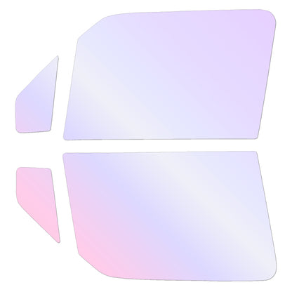 オーロラフィルム (グロウゴースト91) 遮熱フィルム 透過率90% スズキ ワゴンR/ワゴンRスティングレー (MH21S/MH22S) カット済みカーフィルム フロントドアセット オーロラタイプ ゴーストタイプ ホログラフィック カメレオンフィルム