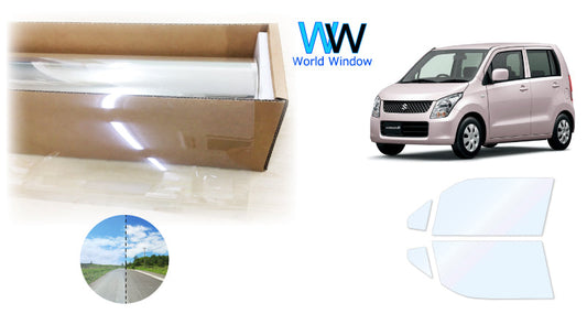 オーロラフィルム (ゴースト2ネオ89) 遮熱フィルム 透過率88.5% スズキ ワゴンＲ/ワゴンＲスティングレー (MH23S) カット済みカーフィルム フロントドアセット オーロラタイプ ゴーストタイプ ホログラフィック