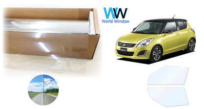 オーロラフィルム (ゴースト2ネオ89) 遮熱フィルム 透過率88.5% スズキ スイフト (ZC72S/ZD72S) カット済みカーフィルム フロントドアセット オーロラタイプ ゴーストタイプ ホログラフィック