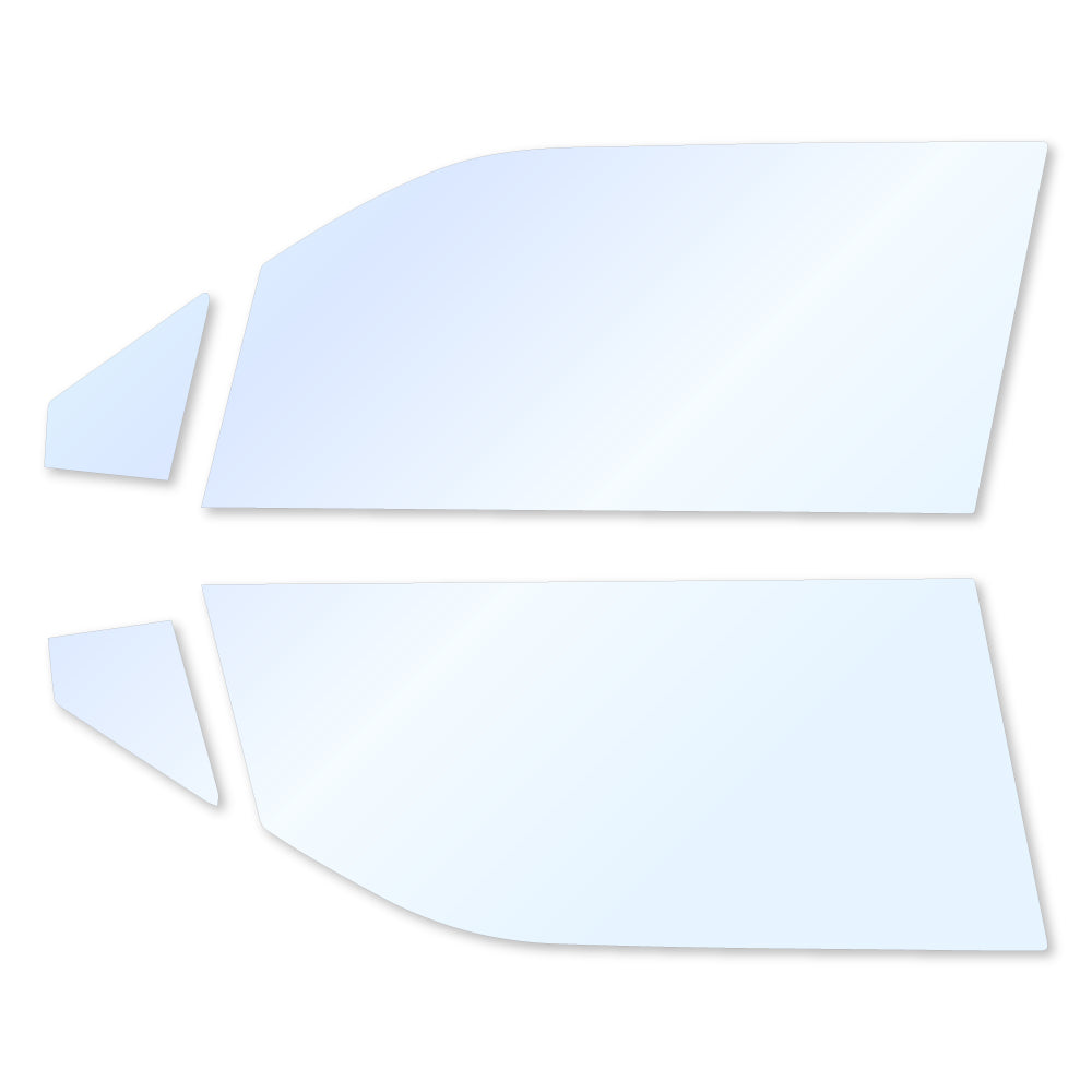 オーロラフィルム (アイスブルー91) 遮熱フィルム 透過率90.5% スズキ ワゴンR / ワゴンRスティングレー (MH34S/MH44S)  カット済みカーフィルム フロントドアセット オーロラタイプ ゴーストタイプ ホログラフィック