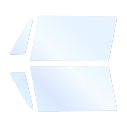 オーロラフィルム (アイスブルー91) 遮熱フィルム 透過率90.5% スズキ ハスラー (MR31S/MR41S) カット済みカーフィルム フロントドアセット オーロラタイプ ゴーストタイプ ホログラフィック