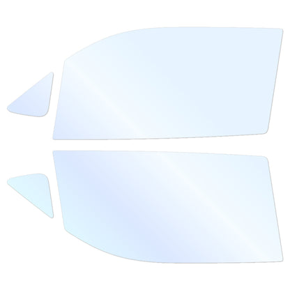 オーロラフィルム (アイスブルー91) 遮熱フィルム 透過率90.5% スズキ ワゴンR / ワゴンRスティングレー (MH35S/MH55S) カット済みカーフィルム フロントドアセット オーロラタイプ ゴーストタイプ ホログラフィック