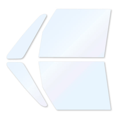 オーロラフィルム (ゴースト2ネオ89) 遮熱フィルム 透過率88.5% ダイハツ タント (L350/360S) カット済みカーフィルム フロントドアセット オーロラタイプ ゴーストタイプ ホログラフィック