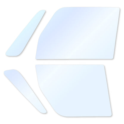 オーロラフィルム (アイスブルー91) 遮熱フィルム 透過率90.5% ダイハツ タント/タントカスタム (L375S/L385S) カット済みカーフィルム フロントドアセット オーロラタイプ ゴーストタイプ ホログラフィック